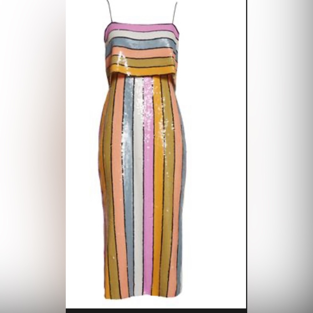 Veronica Beard Ivanna cocktail sequin midi